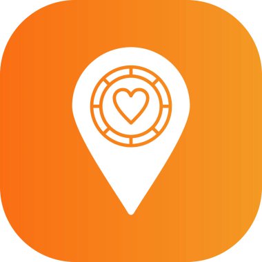 rozet özeti biçiminde konum haritası simgesi simgesi