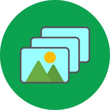 fotoğraf galerisi vektör simgesi