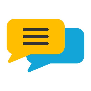 İleti simgesi vektör illüstrasyon tasarımı içeren konuşma balonu