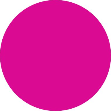 Basit ve minimalist daire simgesi, vektör grafiği