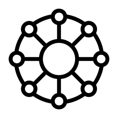 Ağ web simge vektör çizim