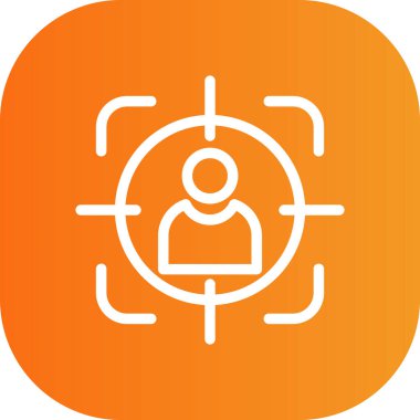 vektör hedef simgesi illüstrasyonu