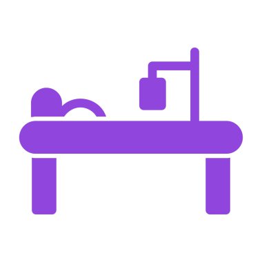 İzole edilmiş tek bir otel odasının vektör çizimi