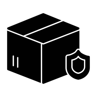 glyph vektöründe paket simgesi