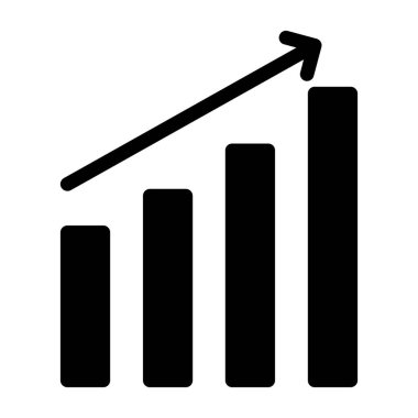 grafik çizelgesi simgesi, vektör illüstrasyonu