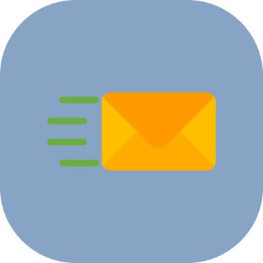 e-posta ileti simgesi düz biçimli