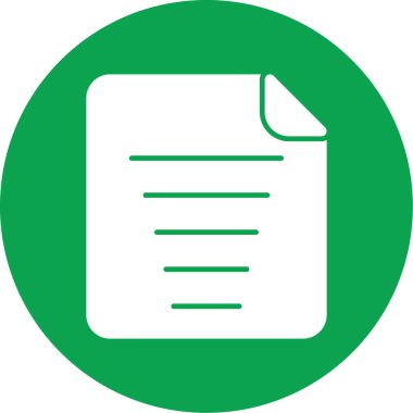 Dosya simgesinin vektör illüstrasyonu