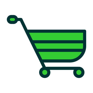 Alışveriş arabası çizim tasarımı