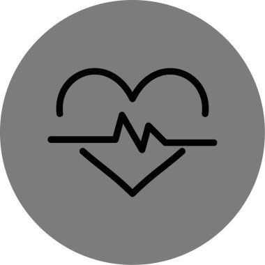 Puls modern simgesinin vektör illüstrasyonu