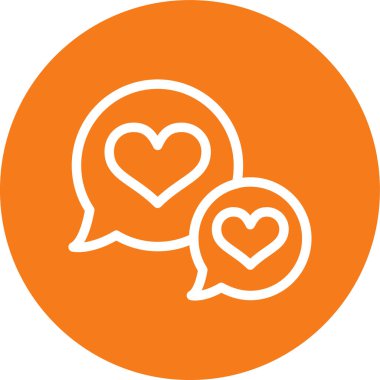 Bir kalp simgesinin vektör illüstrasyonu