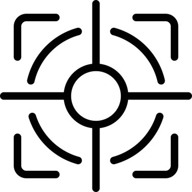 Hedef. Web simgesi basit illüstrasyon