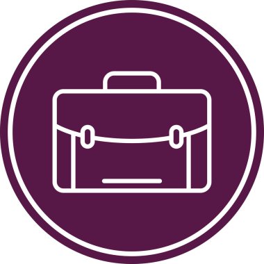 Evrak çantası simgesinin vektör illüstrasyonu