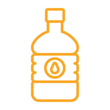 Yağ varili ince çizgi simgesi