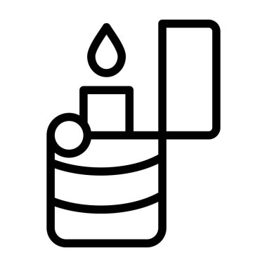 Mumlu doğum günü pastası, taslak simgesi, doğum günü vektörü illüstrasyonu