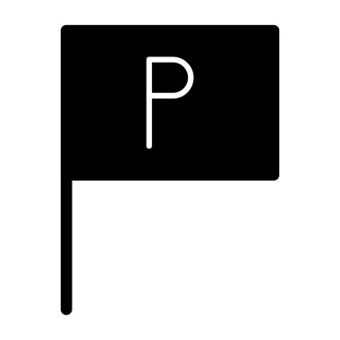 Resimli Simge Arkaplanda İzole Edildi -