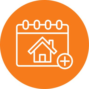 Ev simgesi vektör illüstrasyonu