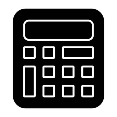 Hesap makinesi simgesi vektör çizimi, hesap makinesi işareti