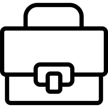 bavul çanta simgesi ana hat biçiminde