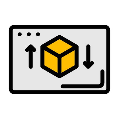 Kolayca düzenleyebilen veya düzenleyebilen Kutu Vektörü simgesi