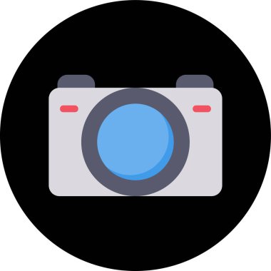 kamera simgesi vektör illüstrasyonu