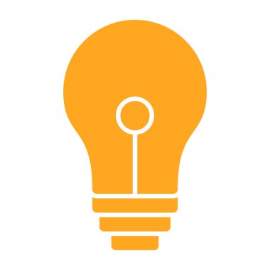 ampul simgesi, vektör tasarımı