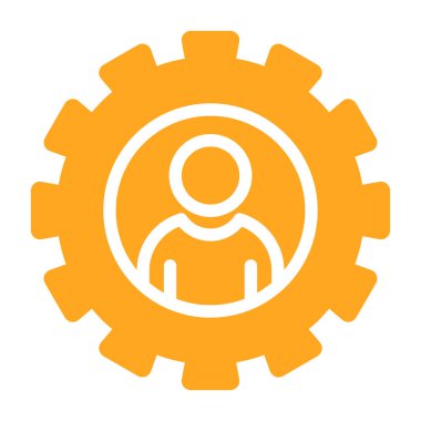 Bir dişli simgesini vektör çizim