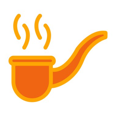 Çay fincanı ikonu. Web için sıcak fincan vektör simgelerinin düz çizimi