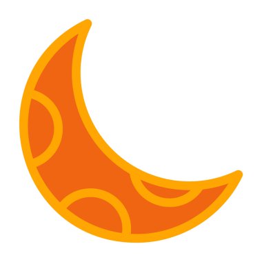 Ay. Web simgesi basit illüstrasyon