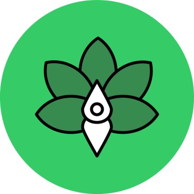 çiçek simgesi vektör illüstrasyonu