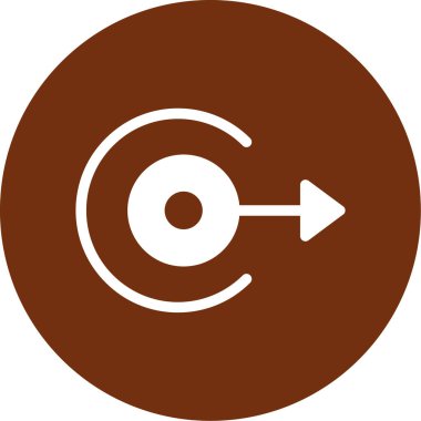 CD mi? Web simgesi basit illüstrasyon