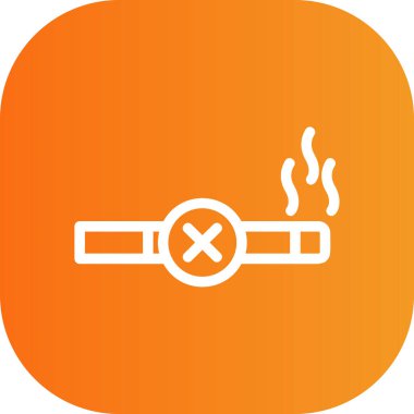 vektör sigara ikonu, illüstrasyon