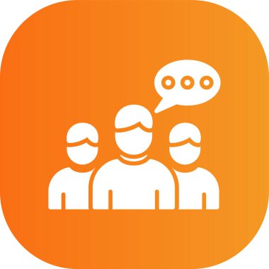 Sohbet simgesinin vektör illüstrasyonu