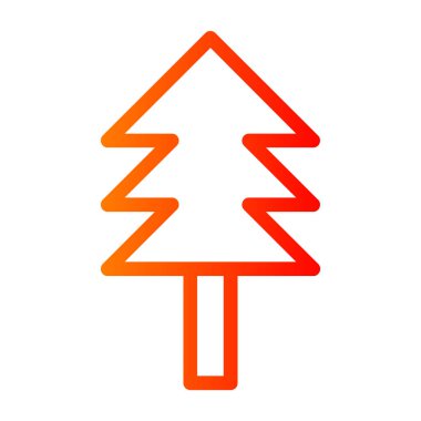 ağaç simgesi vektör illüstrasyonu