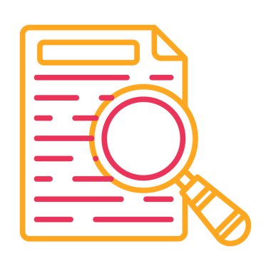 Büyüteç Simgesine sahip Belge