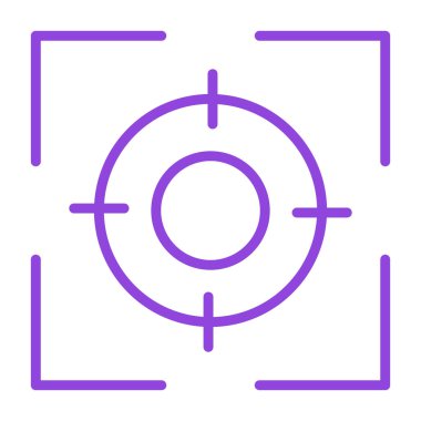 hedef simge, vektör illüstrasyonu