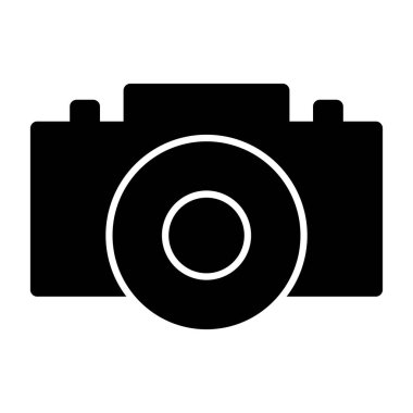 Kamera. Web simgesi basit illüstrasyon