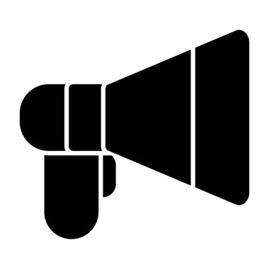 megafon simgesi, vektör illüstrasyonu