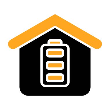 Bir ev simgesinin vektör illüstrasyonu