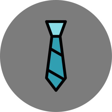 Kravat. Web simgesi basit illüstrasyon