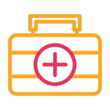 Evrak çantası ikonu. Basit resimleme