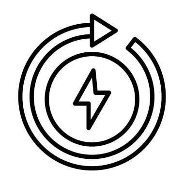 Kolayca düzenleyebilen ya da düzenleyebilen elektrik vektör simgesi