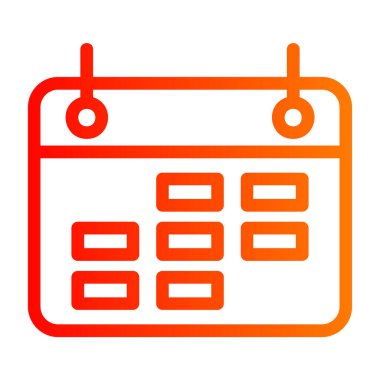 takvim simgesini, basit vektör çizim