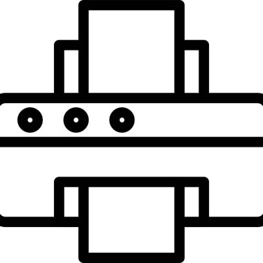 Bir geminin karikatür simgesinin vektör çizimi