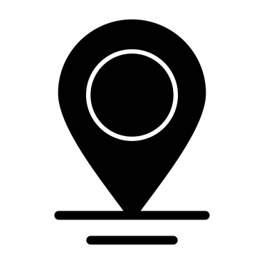 GPS vektörü ince çizgi simgesi