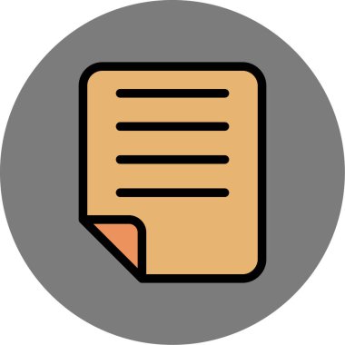 belge simgesi vektör illüstrasyonu