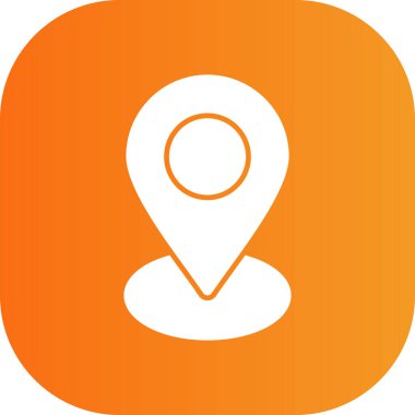 konum haritası simgesi, vektör illüstrasyonu