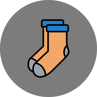 çorap simgesi vektör illüstrasyonu