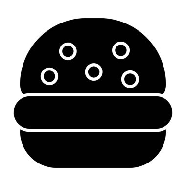 Hamburger simgesinin vektör illüstrasyonu