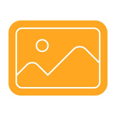 harita işaretleyici simgesi, ana hatlı vektör çizimi tasarımı