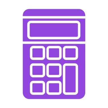 Banka terminal simgesi vektörü. Stil çizgi sembolüdür. Menekşe rengi, yuvarlak açılar, beyaz arkaplan